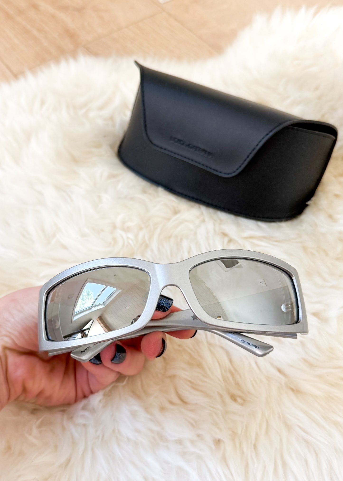 Dolce & Gabbana DG6188 Grey/Light Grey Mirrored (3415/6G) Unisex Sunglasses