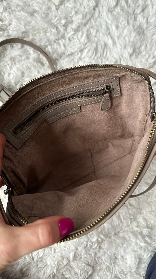 Bottega Veneta Nappa Intrecciato Nodini Crossbody Messenger Purse in Steel