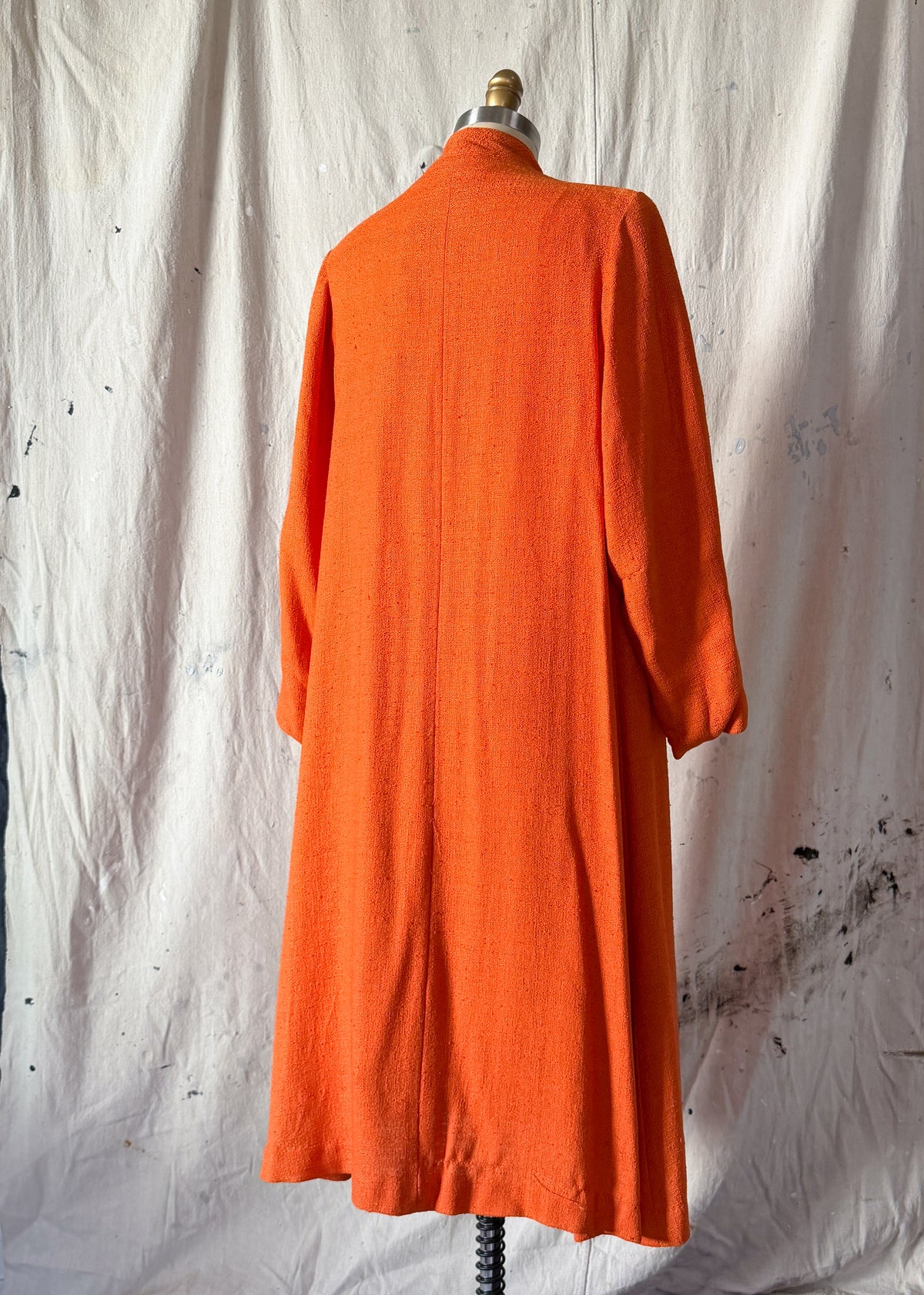 Vintage 60s Orange Swing Coat