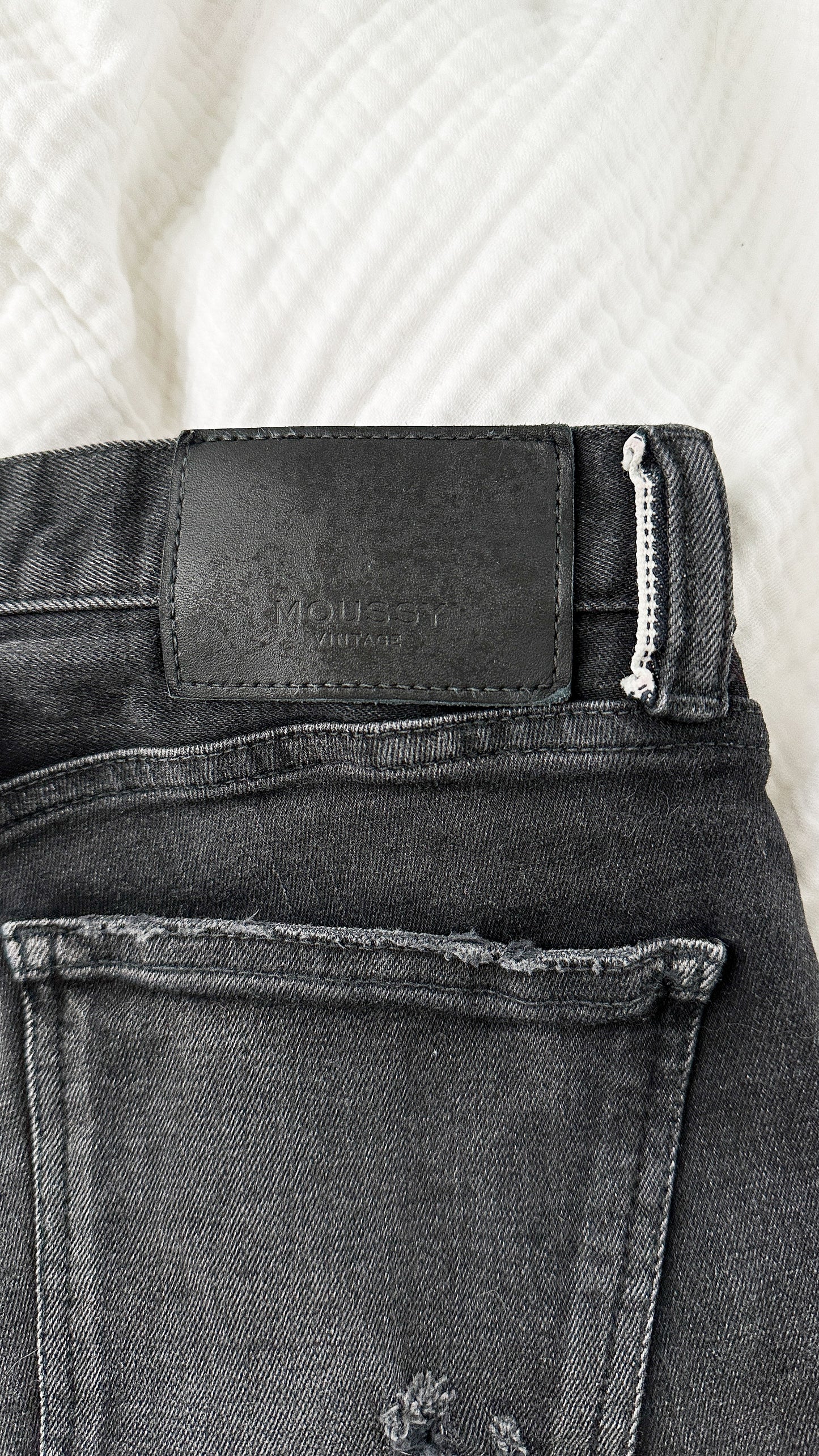 Moussy Vintage Black Made in Japan Howa Jeans (24 or 2)