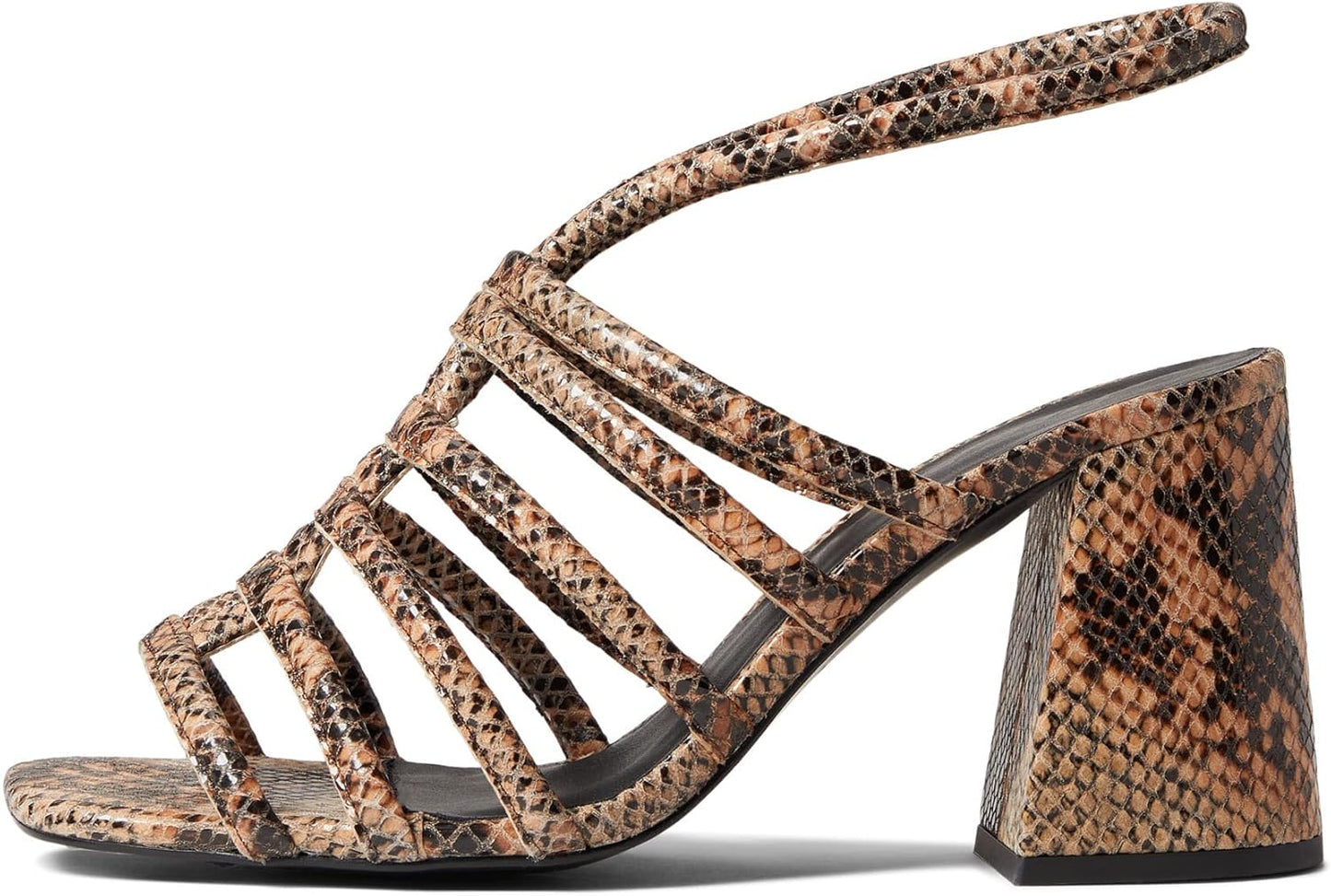 NEW Free People Colette Cinched Cage Heel in Python (39 or 8.5/9)