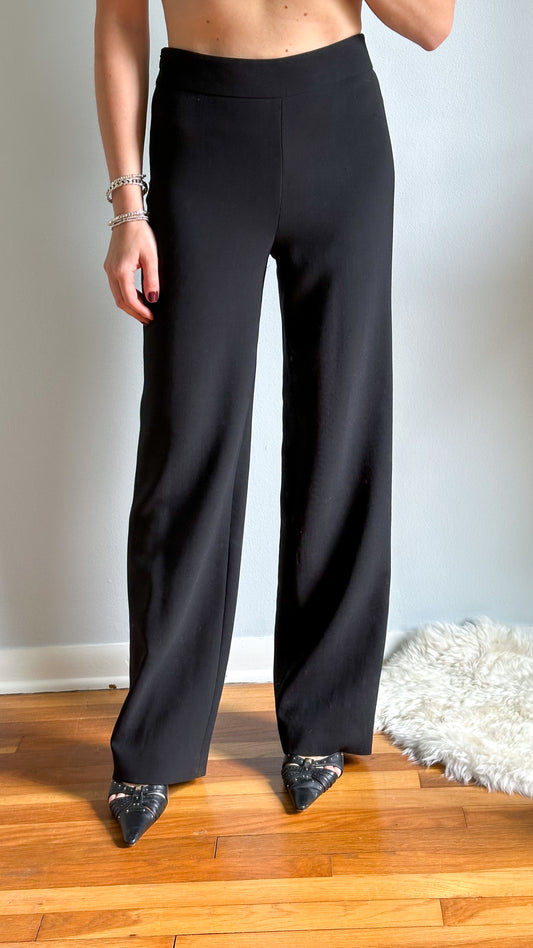 Giorgio Armani Black Light Wight Wool High Waist Pants (36 or 4)