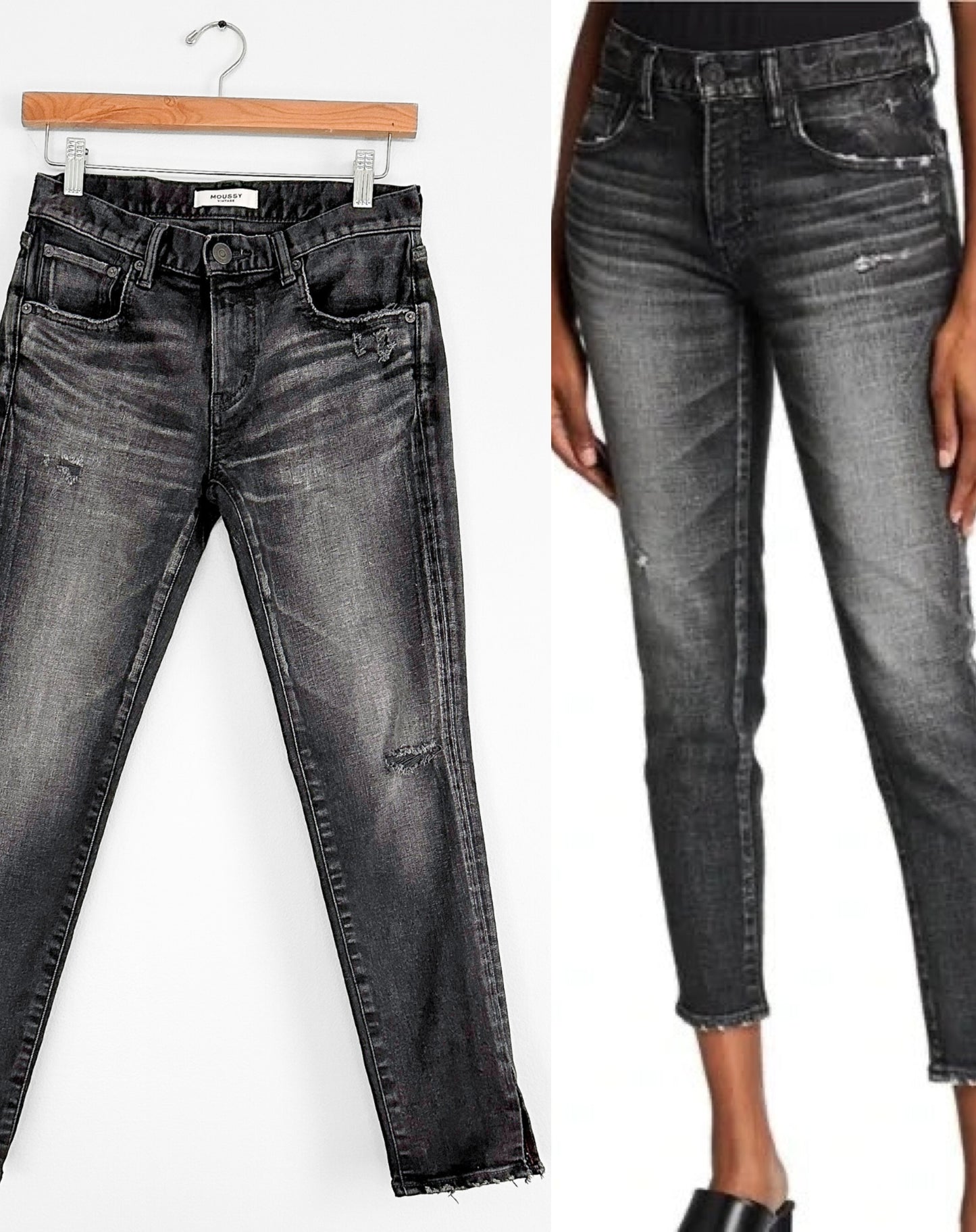 Moussy Vintage Black Made in Japan Howa Jeans (24 or 2)