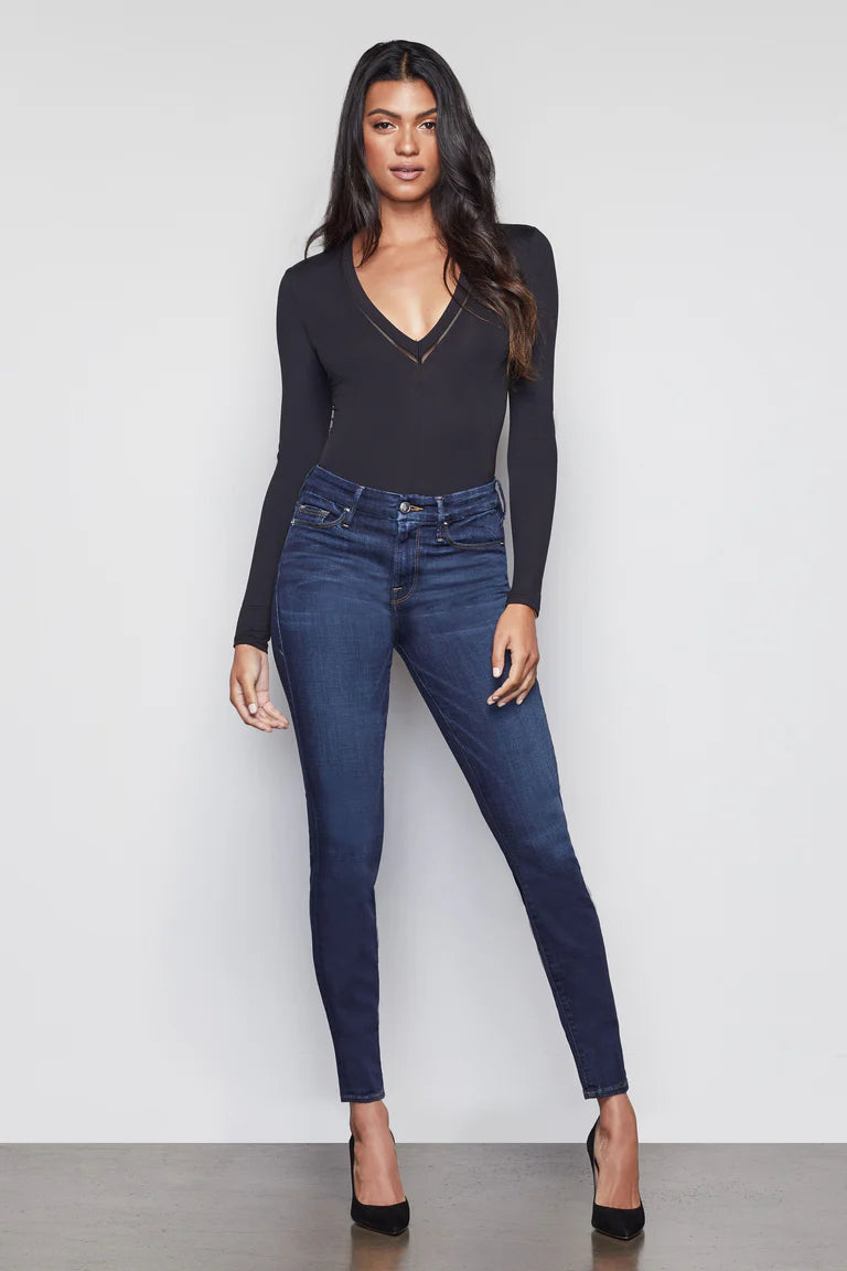 Good American Good Legs Skinny High Rise BLUE089 Jeans (6 or 28)