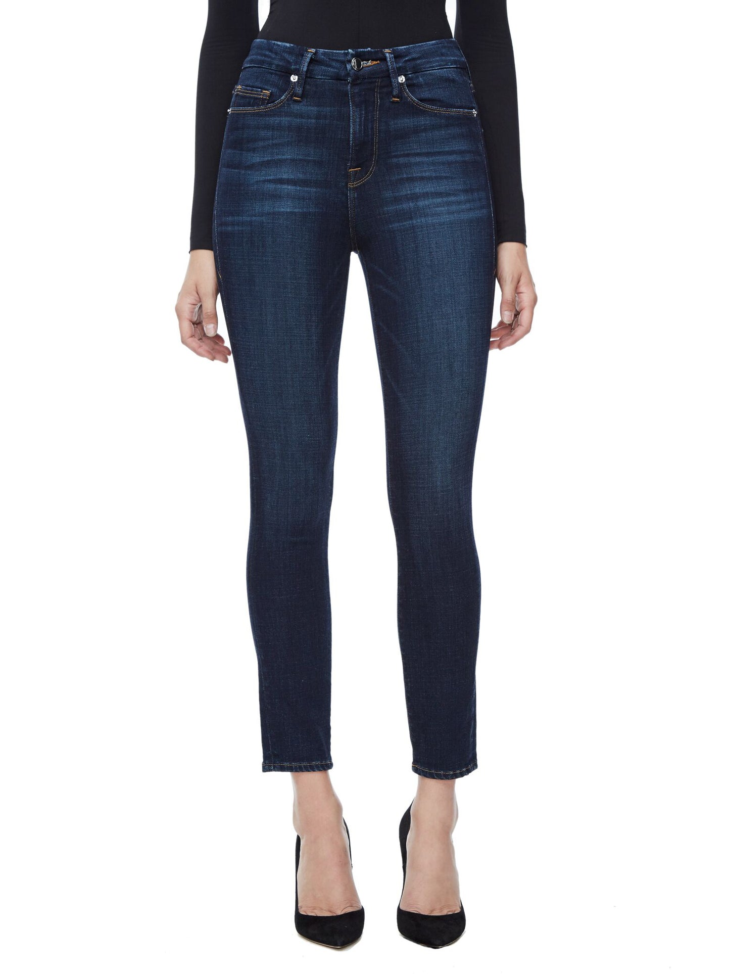 Good American Good Legs Skinny High Rise BLUE089 Jeans (6 or 28)