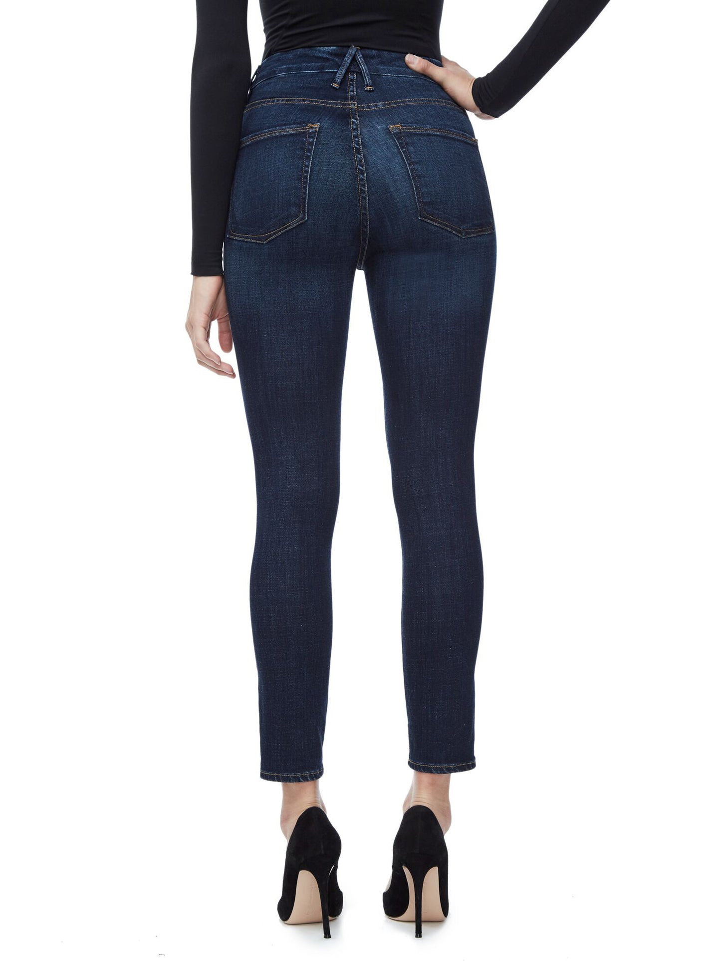 Good American Good Legs Skinny High Rise BLUE089 Jeans (6 or 28)