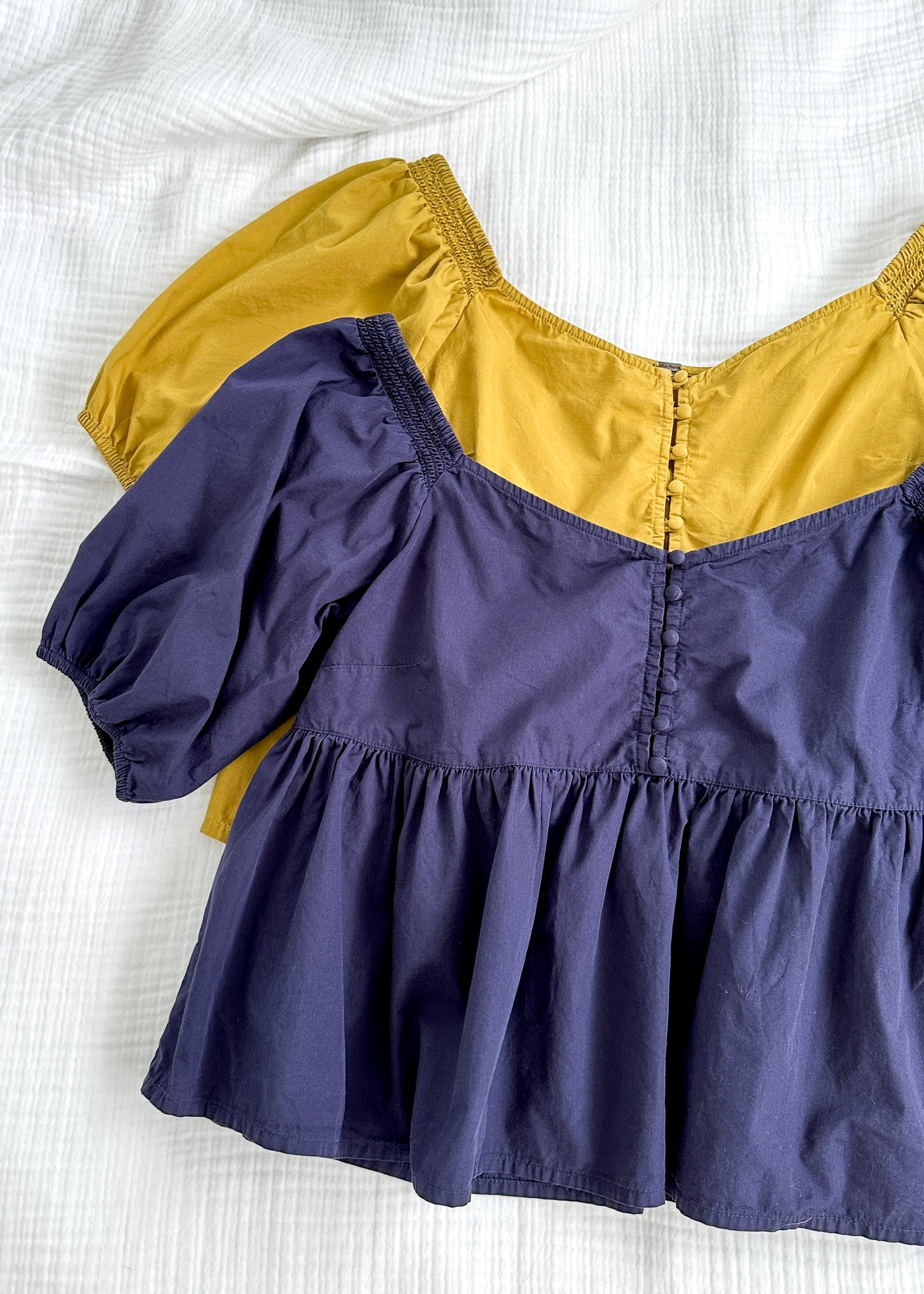 Free People Veronica Top in Navy Blue (M)