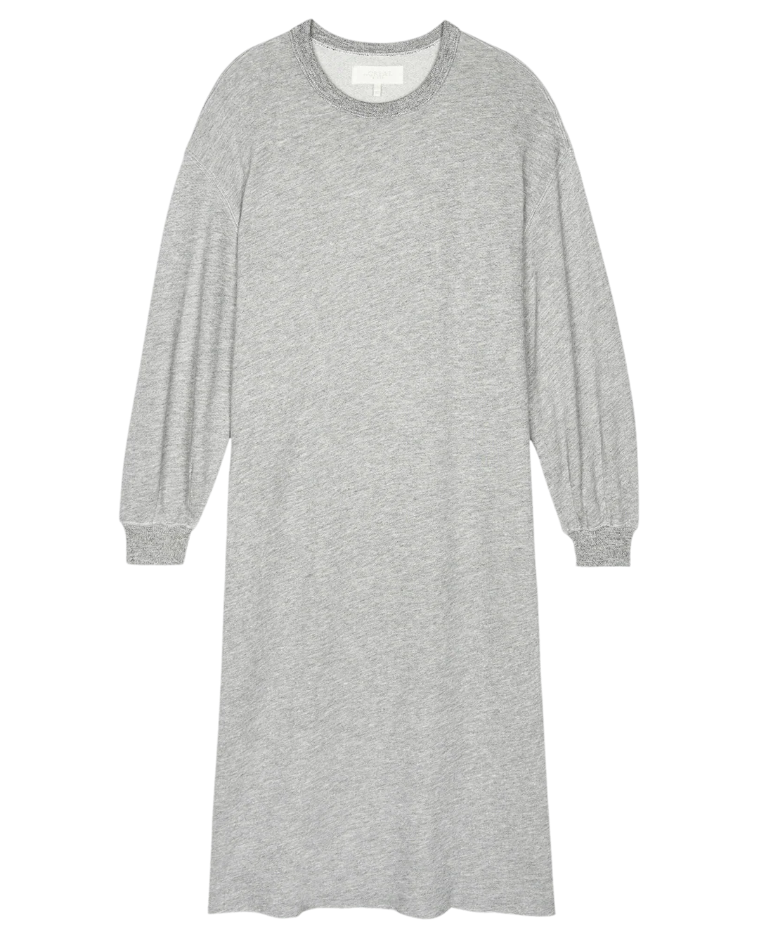 The Great. Light Heather Grey Sweatshirt Dress