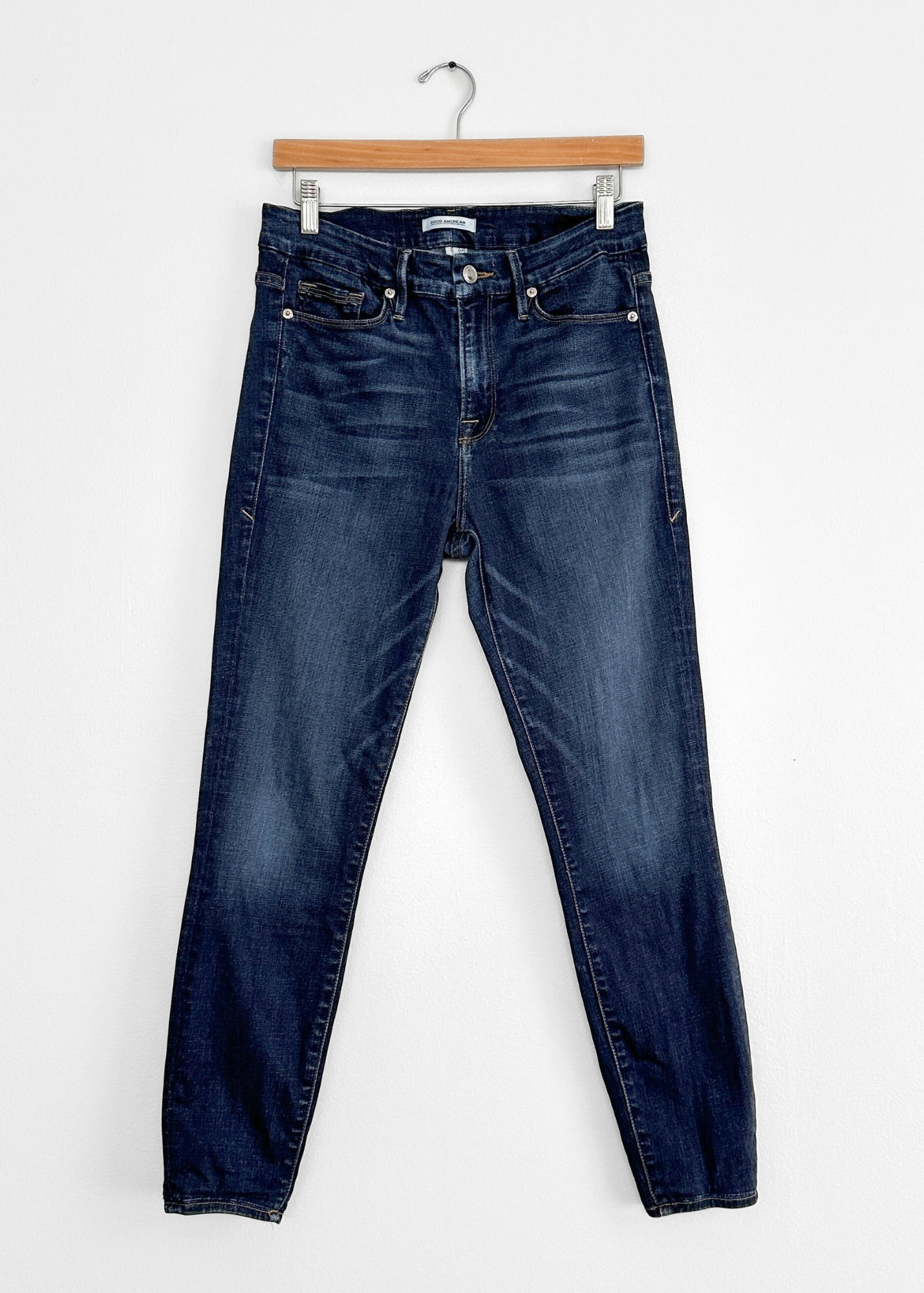 Good American Good Legs Skinny High Rise BLUE089 Jeans (6 or 28)