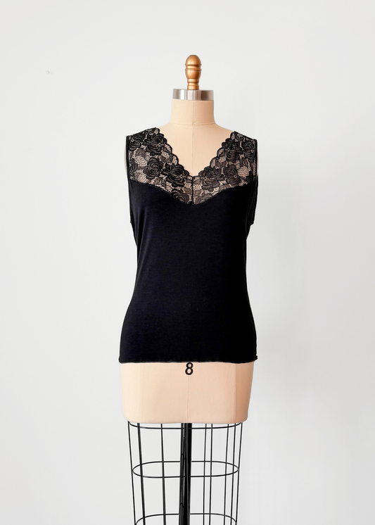 Jaki London Black Layering Vest Camisole Top (L/XL)