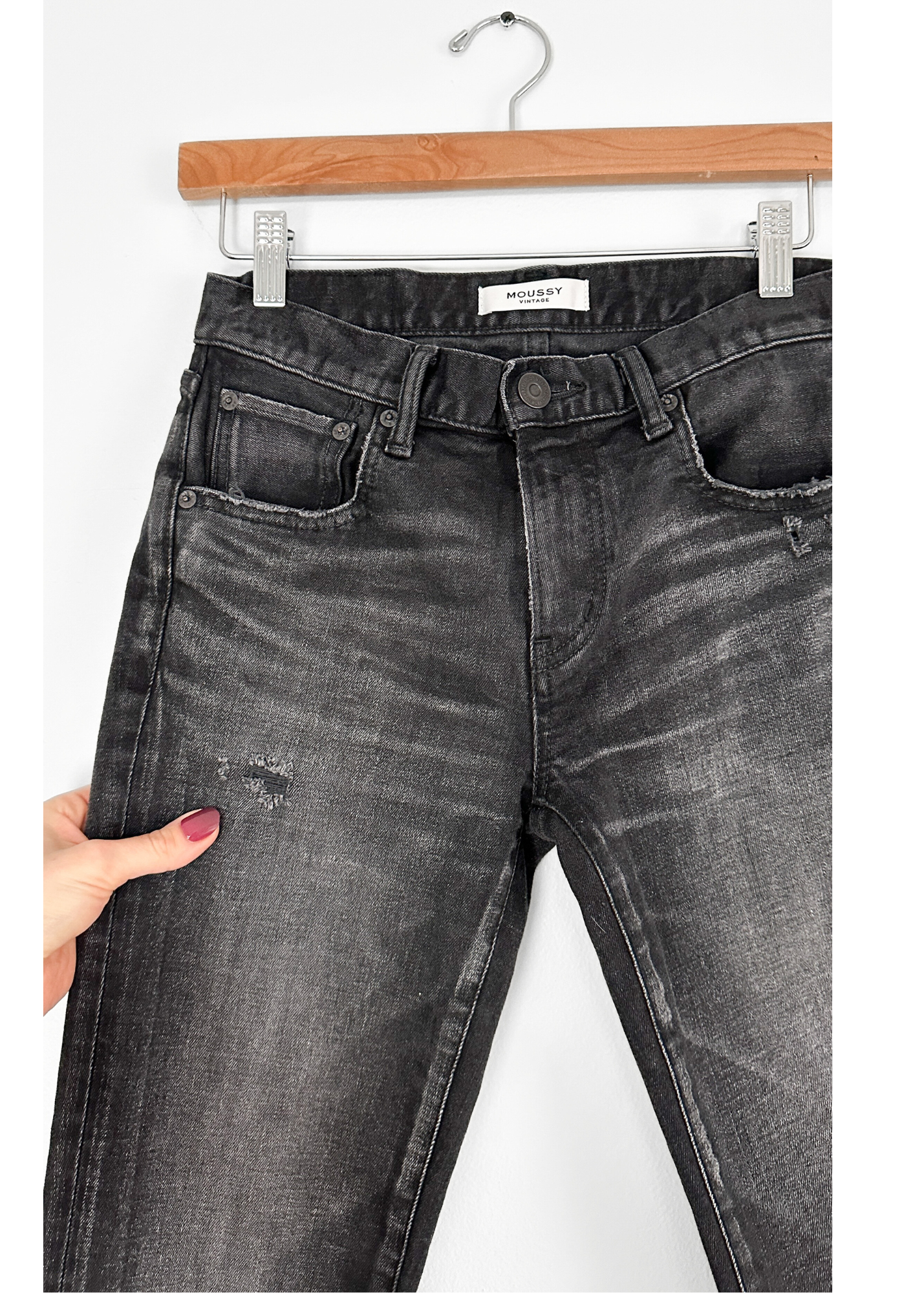 Moussy Vintage Black Made in Japan Howa Jeans (24 or 2)