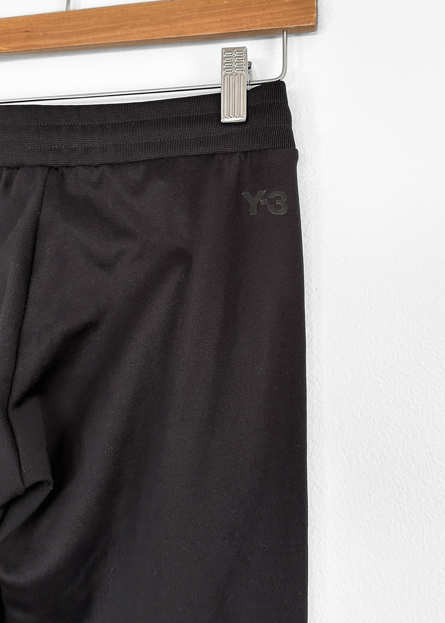 Y-3 x Adidas Solid Black Track Slim Ankle Pants (XS)