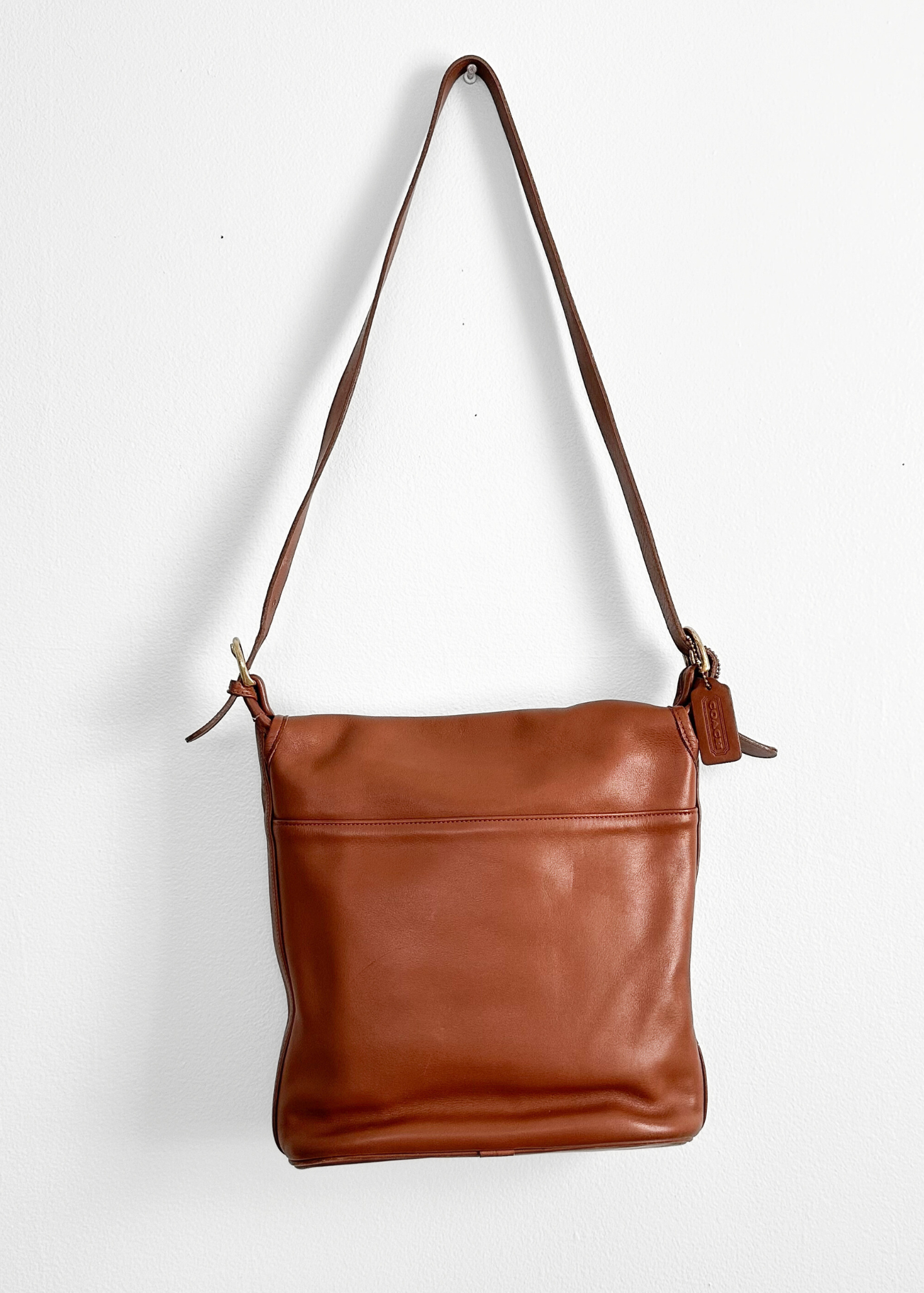 Vintage 90s Coach Whitney Bag in British Tan Leather Shoulder Purse # 4115