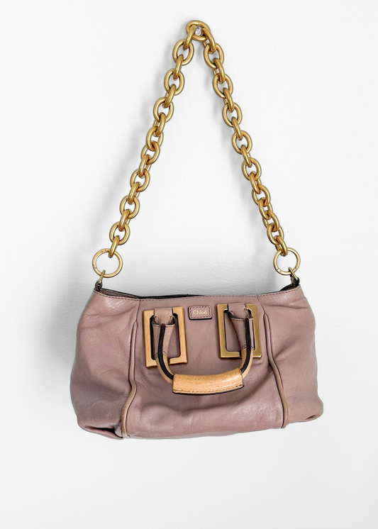 Chloé Ethel Tan Leather Small 2-way Convertible Purse