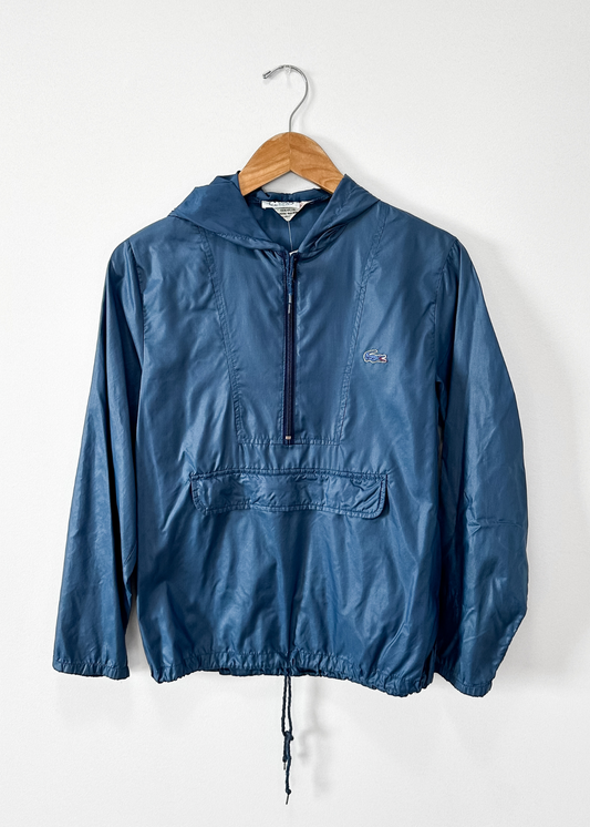 Vintage 80s Izod Lacoste Blue Windbreaker Jacket (S)