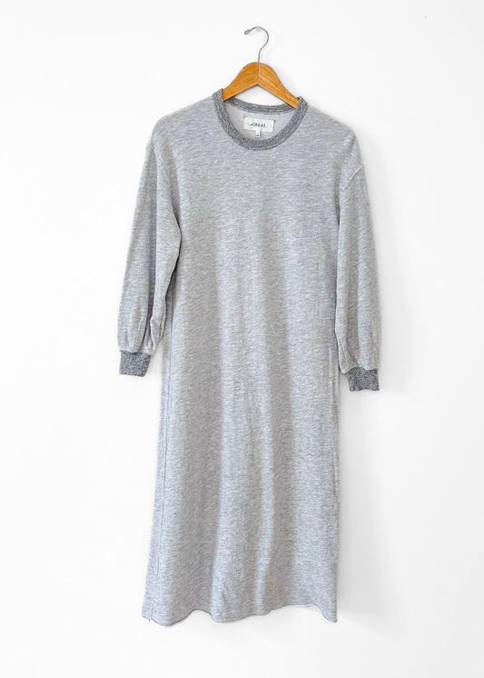 The Great. Light Heather Grey Sweatshirt Dress