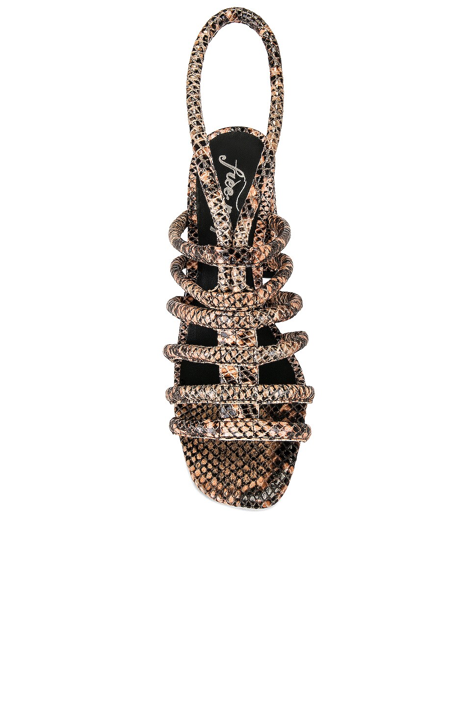 NEW Free People Colette Cinched Cage Heel in Python (39 or 8.5/9)