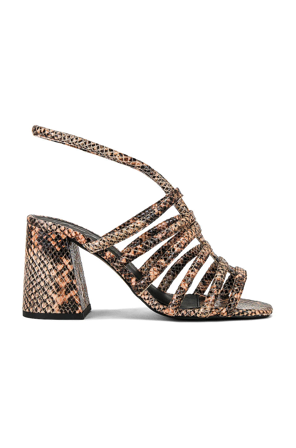 NEW Free People Colette Cinched Cage Heel in Python (39 or 8.5/9)