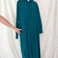 Nap Loungewear Pullover Hoodie Dress in Teal Blue (M)