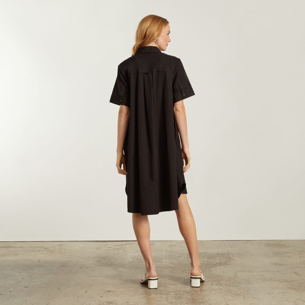 Everlane Day Tripper Black Shirt Dress (XL)