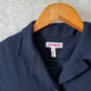 Hannoh Wessel Navy Blue Wool Blend Blazer Jacket with Ribbon Waist (38 F or M)