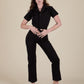 Big Bud Press Black Short Sleeve Jumpsuit (M)