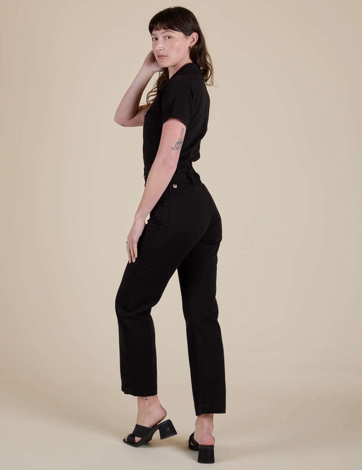 Big Bud Press Black Short Sleeve Jumpsuit (M)