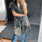 Mieko Mintz Vintage Kantha Cotton Draped Vest