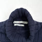 Vintage 2004 Tommy Hilfiger Womens Navy Cable Knit Flag Turtleneck Sweater