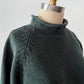 J.Crew 1988 Rollneck Heavy Cotton Pullover Sweater in Dark Green (L)