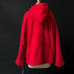 NEW Vintage 90s Sandro Fuzzy Red Hooded Coat (L)