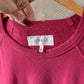The GREAT College Crewneck Distressed Terry Cotton Sweatshirt (3 or L)