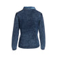 PBJ Blues Button Front Denim & Knit Sweater Jacket (M)