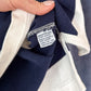 Vintage 90s 00s Polo Ralph Lauren Navy White Striped Crest Rugby Shirt (XL)