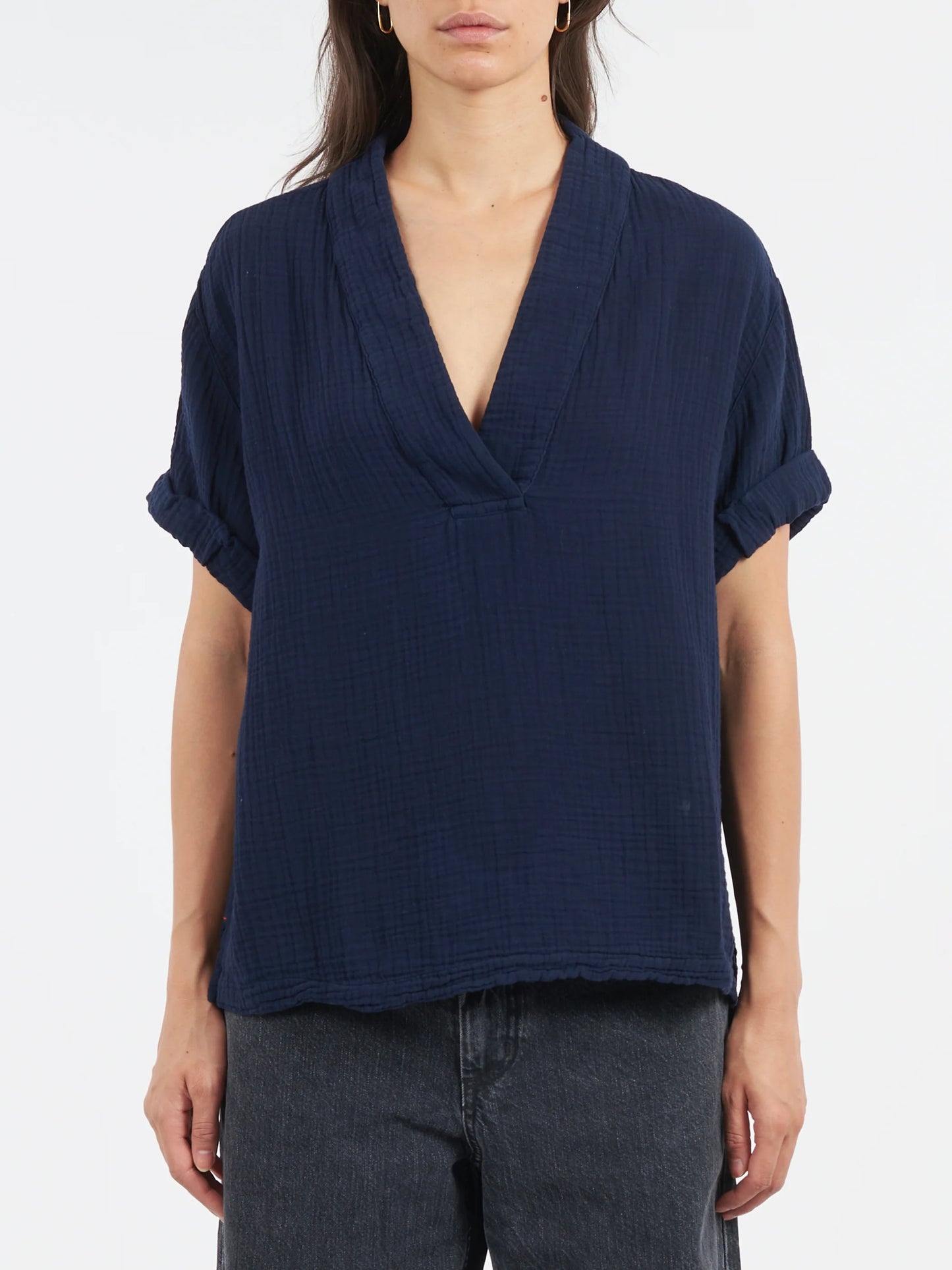 Xirena Avery Top in North Star Navy Blue (S)