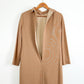 Vintage 90s Dominic Rompollo Timeless Camel Brown Shift Dress (8)