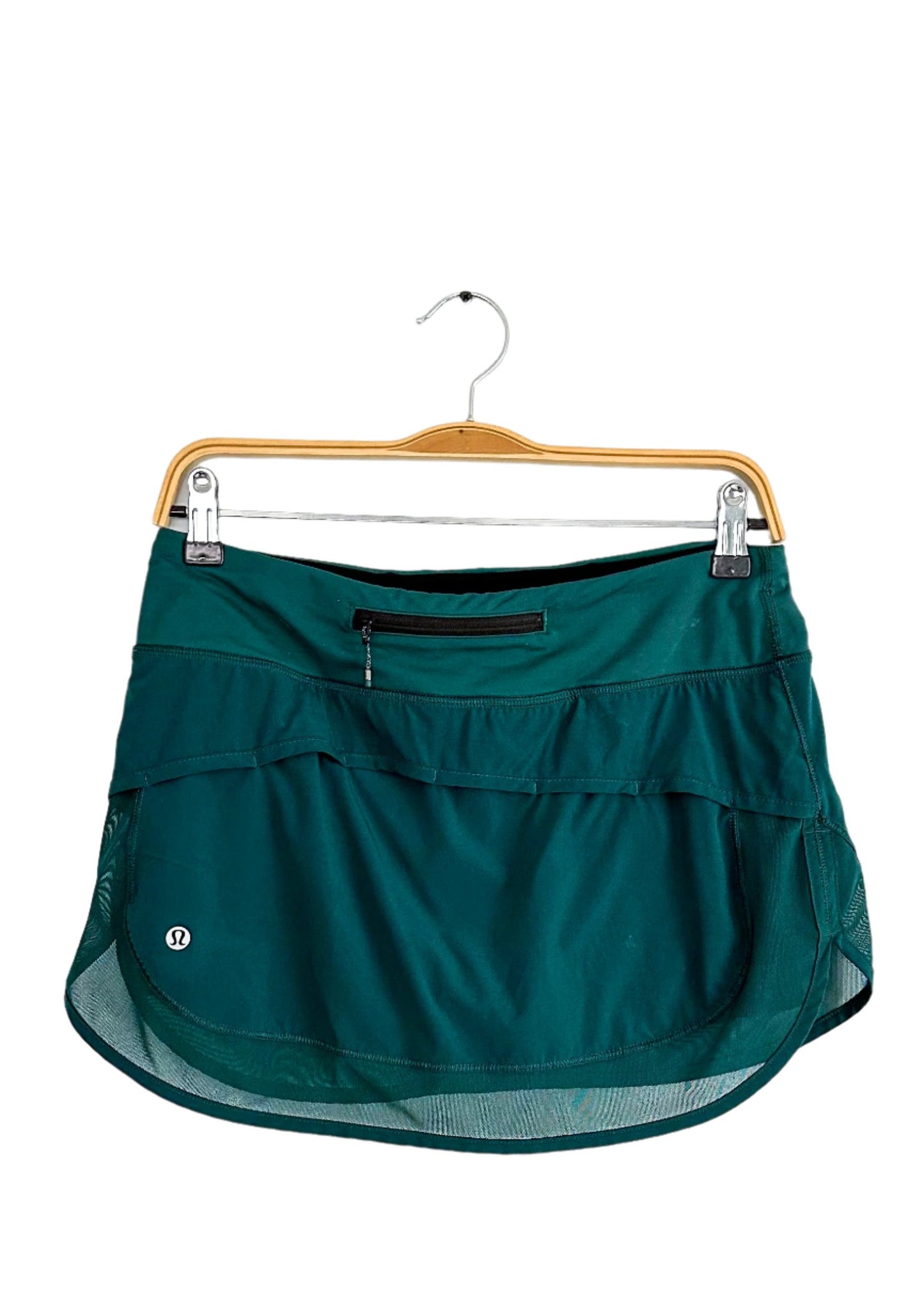 Lululemon Hotty Hot Skirt Skort in Dark Green (6)