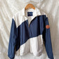 RARE Vintage Ralph Lauren Equestrian Jacket White Navy Polo Horse Tack Print Graphic