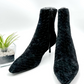 NEW Rag & Bone Black Suede Rio Mid Kitten Heel Boot (9)