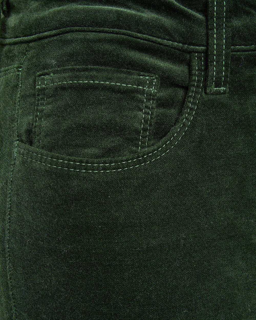 L’AGENCE Marguerite High Rise Velvet Slim Pants in Evergreen (28 or 6)