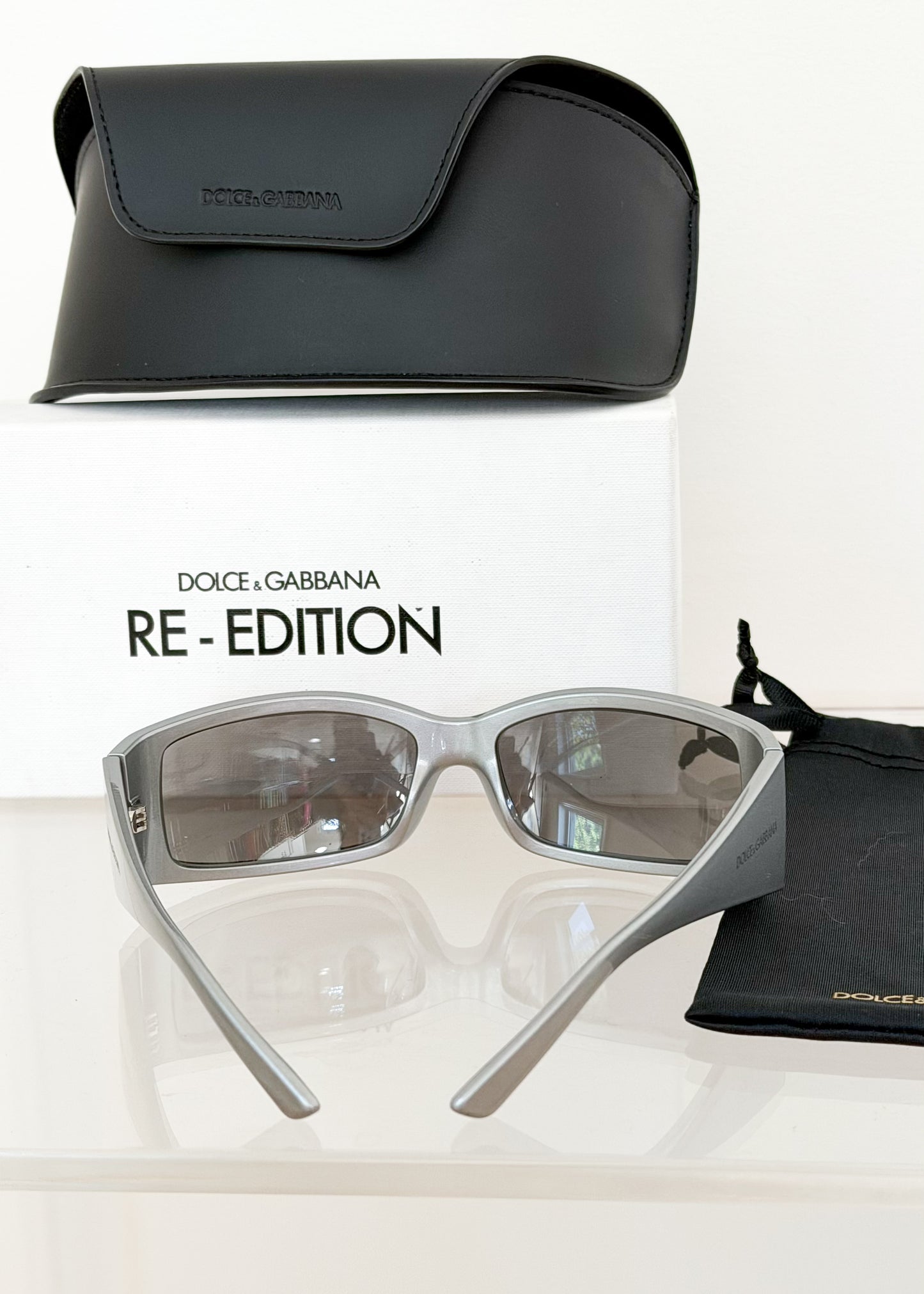 Dolce & Gabbana DG6188 Grey/Light Grey Mirrored (3415/6G) Unisex Sunglasses