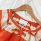 3.1 Phillip Lim Silk Orange & Cream Top