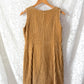 Vintage 70s John Meyer Tan Corduroy Toggle Jumper Dress