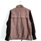 Vintage Weatherproof Chocolate Brown Knit Sleeve Contrast Jacket (M)