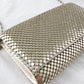 Gunne Sax Champagne Mesh Convertible Clutch Purse