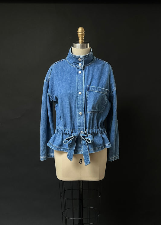 Madewell Blue Denim Jean Southlake Military Jacket