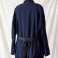 Hannoh Wessel Navy Blue Wool Blend Blazer Jacket with Ribbon Waist (38 F or M)