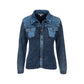 PBJ Blues Button Front Denim & Knit Sweater Jacket (M)