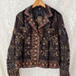 BIYA by Johnny Was Olive Brown Embroidered Studded Boho Moto Jacket