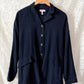 Hannoh Wessel Navy Blue Wool Blend Blazer Jacket with Ribbon Waist (38 F or M)
